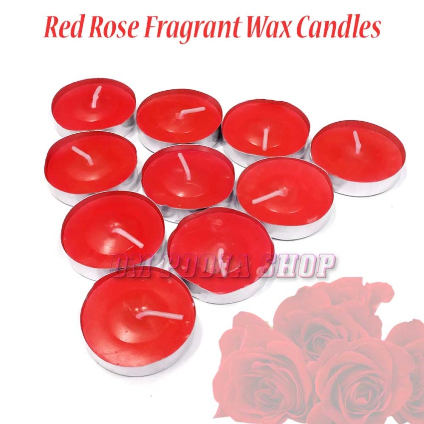 Rose Fragrant Wax Candles